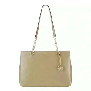 DKNY Bryant Park Shopper Bag tan taupe beige excellent condition $285